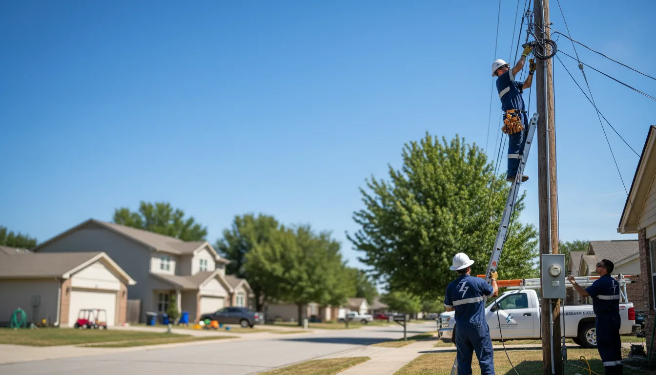 Residential electrician providing installation services in Holly Hill, SC
